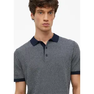 Pull de punto de manga corta con cuello polo y tapeta de botones s.Oliver image-3