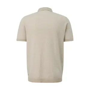 Pull de punto de manga corta con cuello polo y tapeta de botones s.Oliver image-1