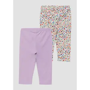 Capri leggings enfärgad och med tryck i stora storlekar för flickor s.Oliver (x2) image-1