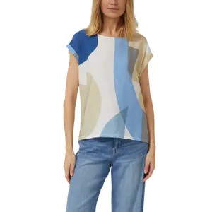 T-shirt με χαλαρή γραμμή και εκτύπωση all-over γυναικείο s.Oliver image-1
