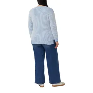 Pull en maille de coton mélangé avec encolure en V femme s.Oliver image-5