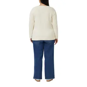 Pull en maille de coton mélangé avec encolure en V femme s.Oliver image-5