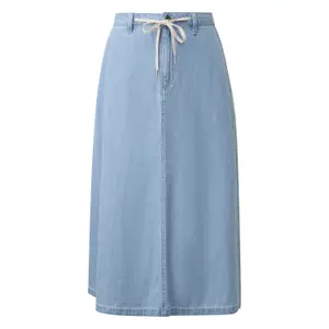 Jupe midi en jean taille haute avec passants de ceinture coupe jambes larges femme s.Oliver image-0