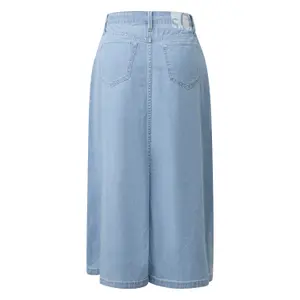 Jupe midi en jean taille haute avec passants de ceinture coupe jambes larges femme s.Oliver image-1
