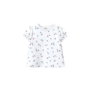 Camiseta de canalé en forma de trapecio con mangas abullonadas e impresión en toda la superficie para bebé s.Oliver image-2