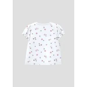 Camiseta de canalé en forma de trapecio con mangas abullonadas e impresión en toda la superficie para bebé s.Oliver image-4
