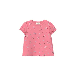 Camiseta de canalé en forma de trapecio con mangas abullonadas e impresión en toda la superficie para bebé s.Oliver image-2