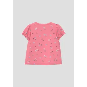 Camiseta de canalé en forma de trapecio con mangas abullonadas e impresión en toda la superficie para bebé s.Oliver image-4