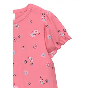Camiseta de canalé en forma de trapecio con mangas abullonadas e impresión en toda la superficie para bebé s.Oliver image-6