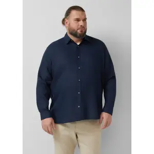 Chemise en lin de qualité supérieure avec col italien s.Oliver image-6