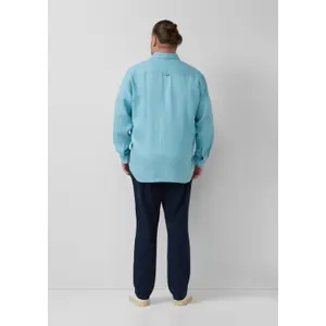 Chemise en lin de qualité supérieure avec col italien s.Oliver image-4