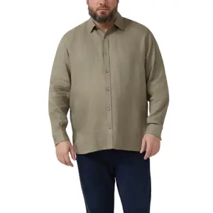 Chemise en lin de qualité supérieure avec col italien s.Oliver image-2