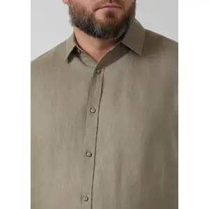 Chemise en lin de qualité supérieure avec col italien s.Oliver image-3
