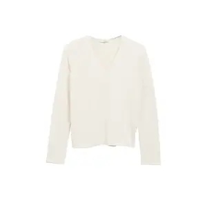 Pull mit V-Ausschnitt und rolliertem Saum klassische Passform Damen s.Oliver image-0
