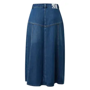 Jupe midi con botones y trabillas de cinturón mujer s.Oliver image-1