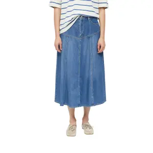 Jupe midi con botones y trabillas de cinturón mujer s.Oliver image-2