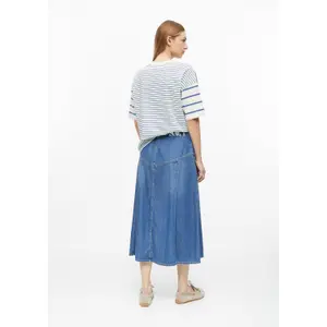 Jupe midi con botones y trabillas de cinturón mujer s.Oliver image-4