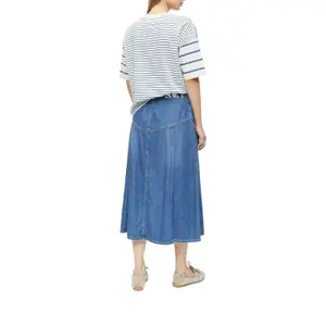 Jupe midi con botones y trabillas de cinturón mujer s.Oliver image-5