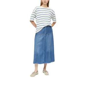 Jupe midi con botones y trabillas de cinturón mujer s.Oliver image-6