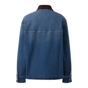 Weite Jeansbluse mit aufgesetzten Taschen für Damen s.Oliver image-1