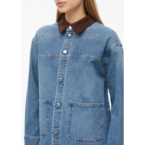 Weite Jeansbluse mit aufgesetzten Taschen für Damen s.Oliver image-3