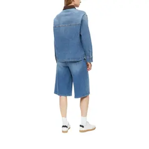 Weite Jeansbluse mit aufgesetzten Taschen für Damen s.Oliver image-5