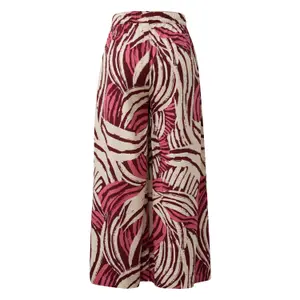 High-Waisted Relaxed Fit Extra Wide Leg Jersey Trousers Women s.Oliver image-1