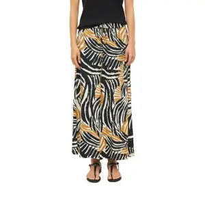 High-Waisted Relaxed Fit Extra Wide Leg Jersey Trousers Women s.Oliver image-2