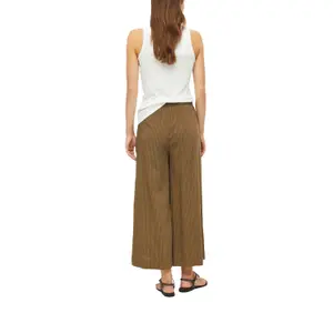 High-Waisted Relaxed Fit Extra Wide Leg Jersey Trousers Women s.Oliver image-3