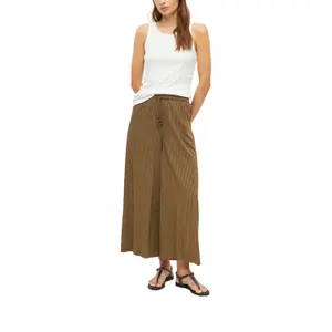 High-Waisted Relaxed Fit Extra Wide Leg Jersey Trousers Women s.Oliver image-5