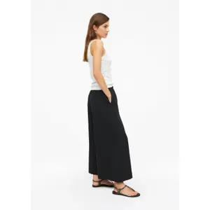 High-Waisted Relaxed Fit Extra Wide Leg Jersey Trousers Women s.Oliver image-6