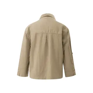 Fließende Bluse aus Mischleinen mit Brusttasche und 3/4-Ärmeln Damenmarke s.Oliver image-1