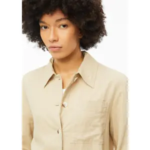 Fließende Bluse aus Mischleinen mit Brusttasche und 3/4-Ärmeln Damenmarke s.Oliver image-3