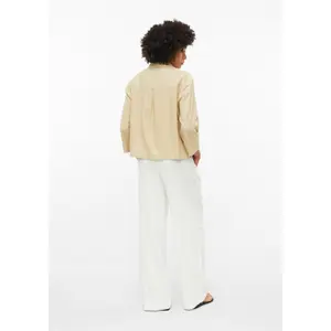Fließende Bluse aus Mischleinen mit Brusttasche und 3/4-Ärmeln Damenmarke s.Oliver image-4