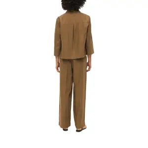 Fließende Bluse aus Mischleinen mit Brusttasche und 3/4-Ärmeln Damenmarke s.Oliver image-5