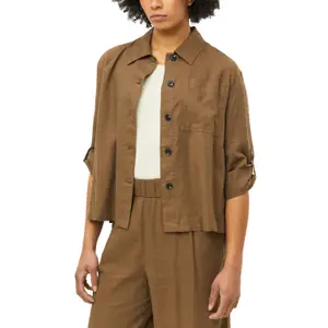 Fließende Bluse aus Mischleinen mit Brusttasche und 3/4-Ärmeln Damenmarke s.Oliver image-6