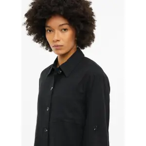 Fließende Bluse aus Mischleinen mit Brusttasche und 3/4-Ärmeln Damenmarke s.Oliver image-3