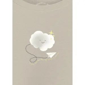 Long Sleeve Unisex Printed T-Shirt with Snap Buttons for Babies s.Oliver image-3