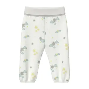 Παντελόνι jogging unisex σε φαρδιά γραμμή με all-over εκτύπωση και ριμπ άκρη για μωρά s.Oliver image-2
