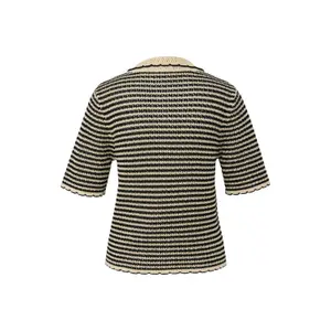 Lightweight Short Sleeve Cotton Blend Cardigan with Button Placket Women s.Oliver image-1