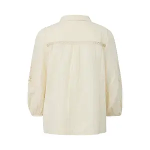 Damen Bluse aus Baumwollmischung lockerer Schnitt 3/4-Ärmel und Falten s.Oliver image-1