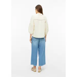 Damen Bluse aus Baumwollmischung lockerer Schnitt 3/4-Ärmel und Falten s.Oliver image-4