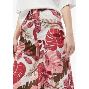 High-Waisted Wide-Leg All-Over Print Women’s Relaxed Fit Trousers s.Oliver image-3