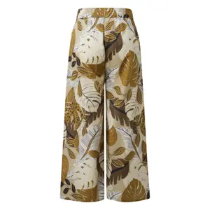 High-Waisted Wide-Leg All-Over Print Women’s Relaxed Fit Trousers s.Oliver image-1