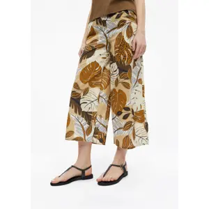 High-Waisted Wide-Leg All-Over Print Women’s Relaxed Fit Trousers s.Oliver image-3