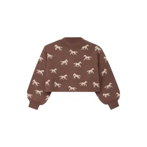 Pull court en maille con patrón intarsia Loose Fit niña s.Oliver image-0