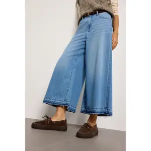 Jeans Relaxed Fit hohe Taille extra Weite Beine Damen s.Oliver Hose image-2