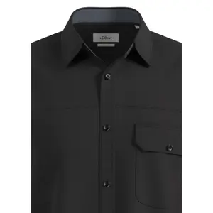 Washed Chest Pocket Shirt Black s.Oliver image-4