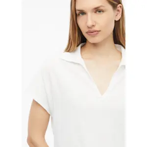 Polo sin mangas en jersey flameado corte despreocupado mujer s.Oliver image-3