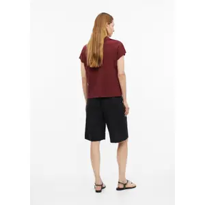 Polo sin mangas en jersey flameado corte despreocupado mujer s.Oliver image-4
